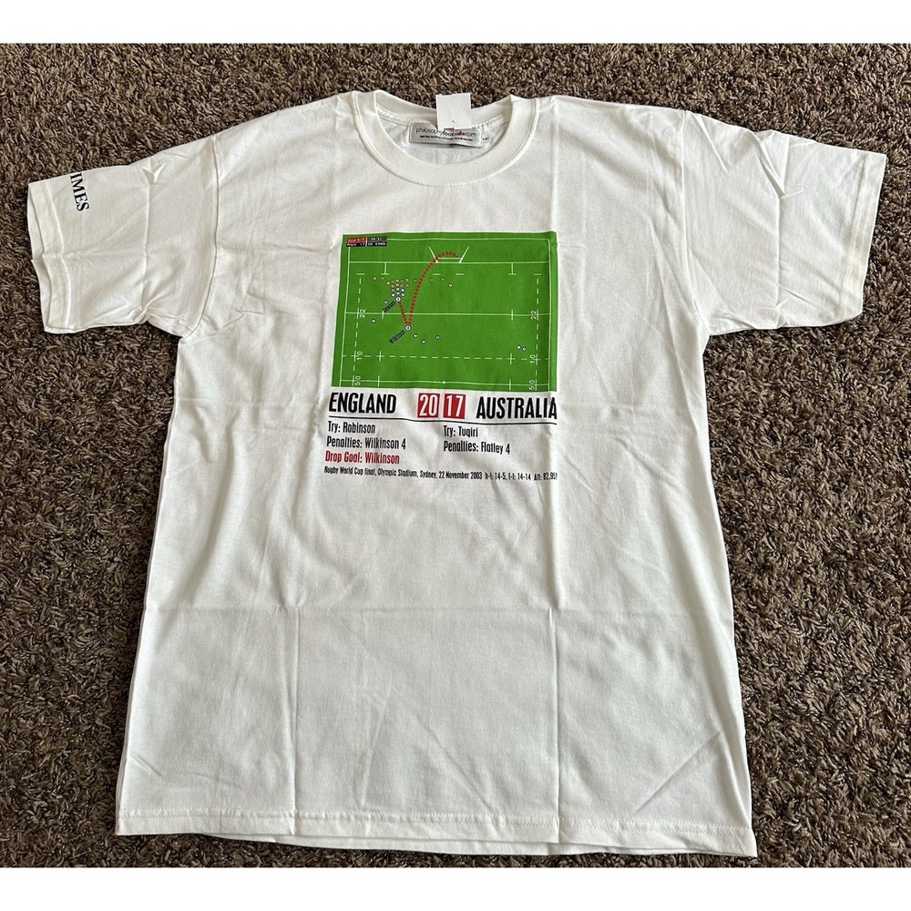 Philosophy Football 2017 Game T-Shirt White England Vs Australia Mens Size Large